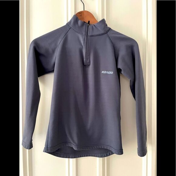 Boys Combi quarter zip gray fleece top S - Picture 1 of 2
